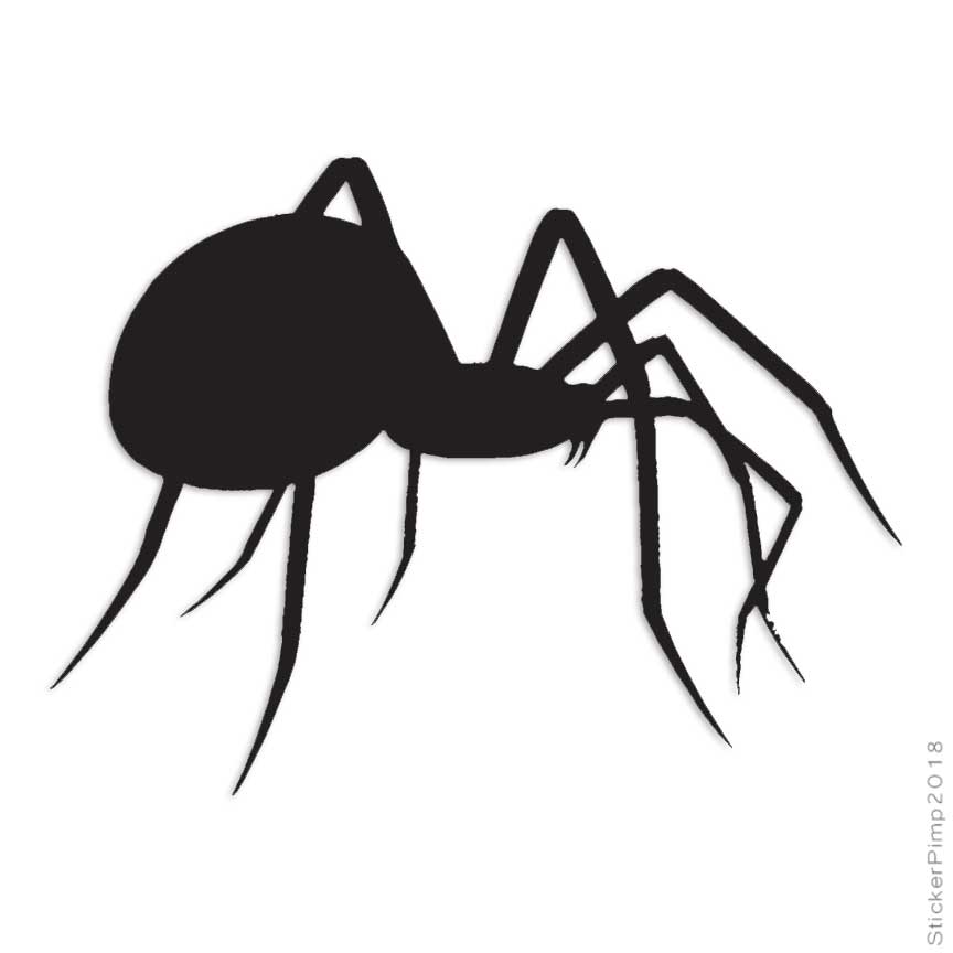 Spider Black Widow, Vinyl Decal Sticker, Multiple Colors & Sizes #1011