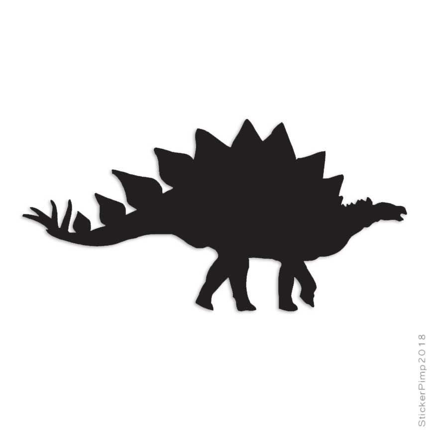 Stegosaurus Dinosaur, Vinyl Decal Sticker, Multiple Colors & Sizes #1016