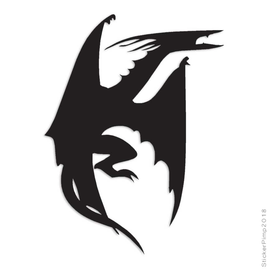 Dragon Pterodactyl, Vinyl Decal Sticker, Multiple Colors & Sizes #1051