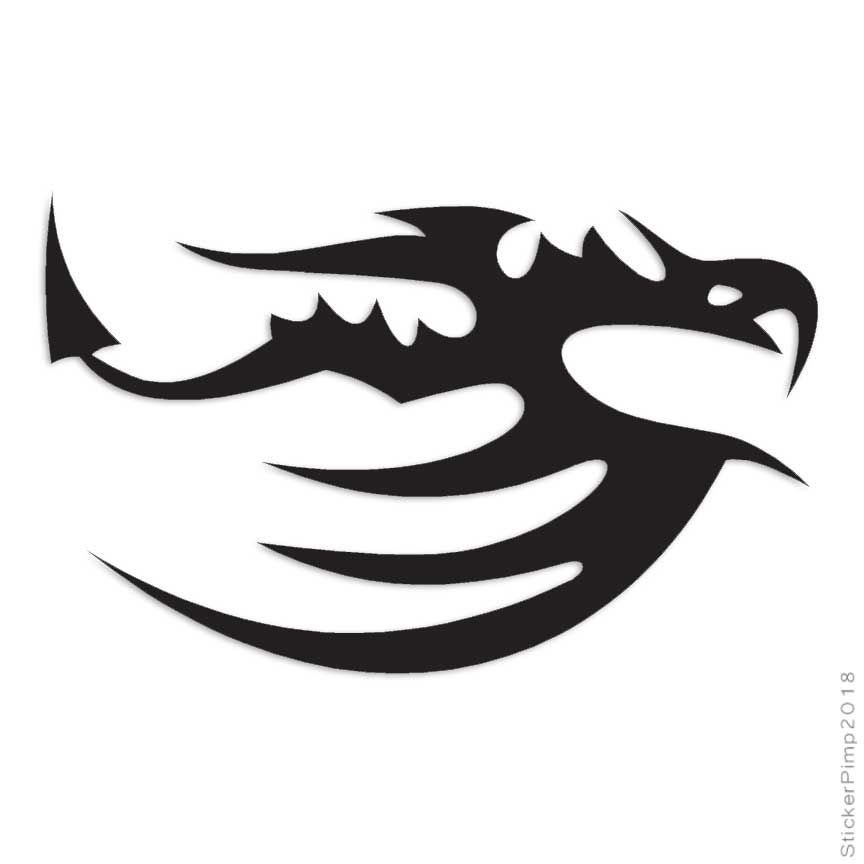 Flying Snake Dragon, Vinyl Decal Sticker, Multiple Colors & Sizes #1090