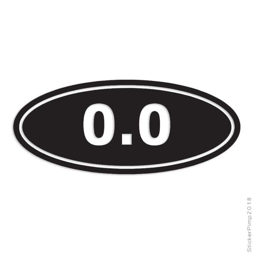 No Marathon 0.0, Vinyl Decal Sticker, Multiple Colors & Sizes #1284