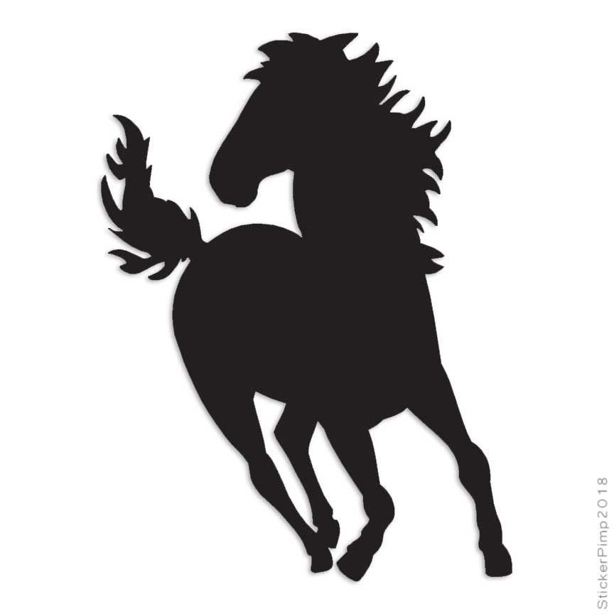 Horse Bronco Stallion, Vinyl Decal Sticker, Multiple Colors & Sizes #1351