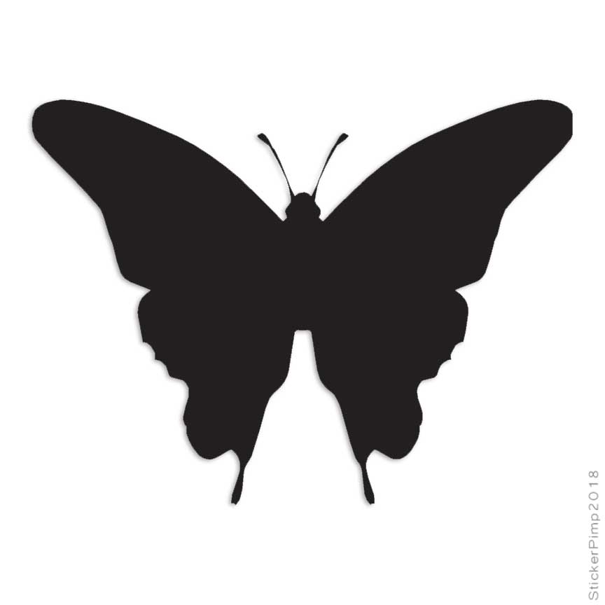 Butterfly Moth, Vinyl Decal Sticker, Multiple Colors & Sizes #136