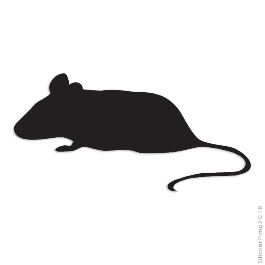 Mouse Rat Rodent, Vinyl Decal Sticker, Multiple Colors & Sizes #1363