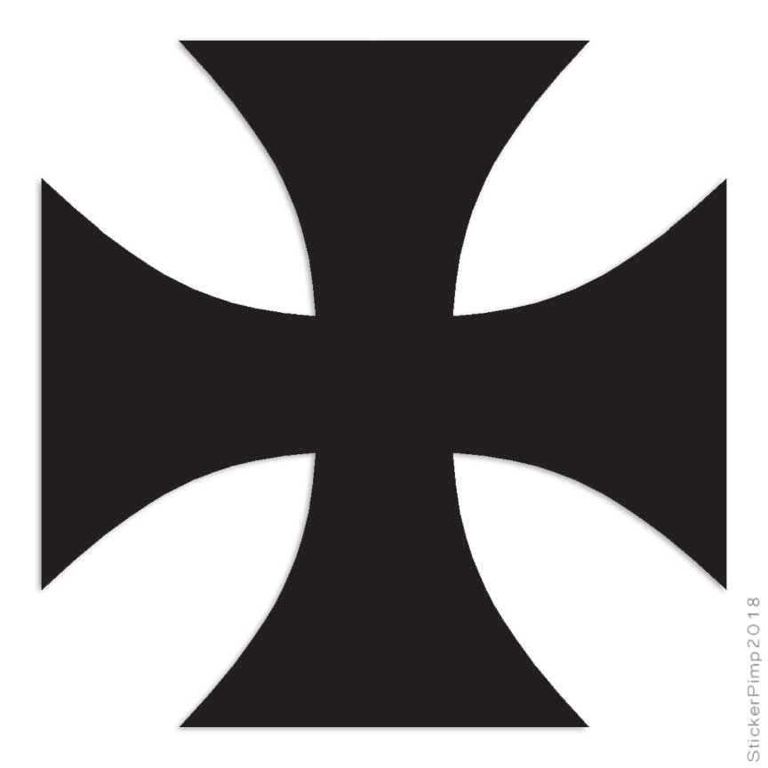 Cross Pattee, Vinyl Decal Sticker, Multiple Colors & Sizes #180