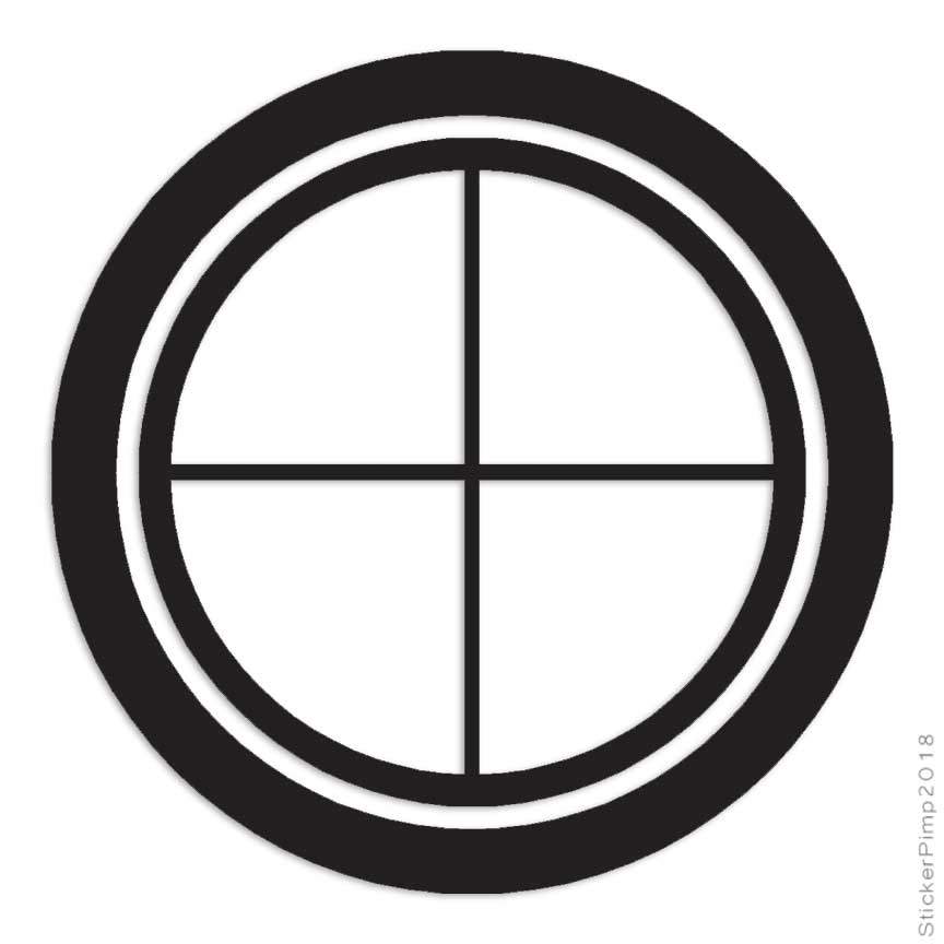 Crosshairs Target, Vinyl Decal Sticker, Multiple Colors & Sizes #183