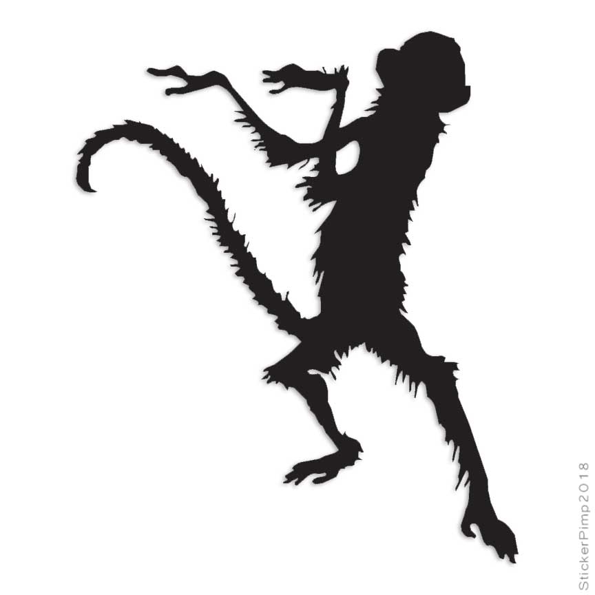 Monkey Dancing, Vinyl Decal Sticker, Multiple Colors & Sizes #194