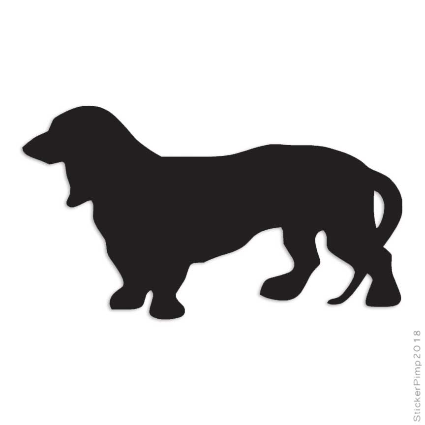 Dachshund Dog Breed, Vinyl Decal Sticker, Multiple Colors & Sizes #1941
