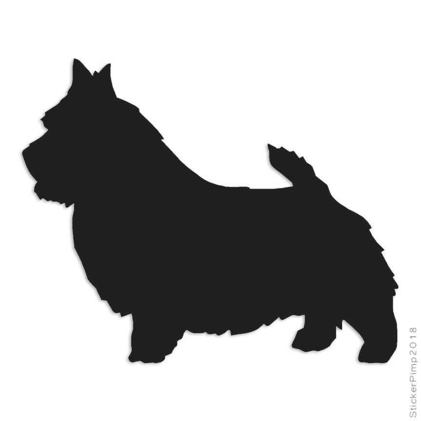 Norwich Terrier Dog, Vinyl Decal Sticker, Multiple Colors & Sizes #1986