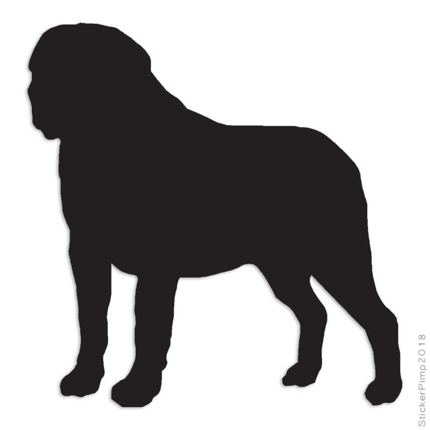 Saint Bernard Dog Breed, Vinyl Decal Sticker, Multiple Colors & Sizes #2002
