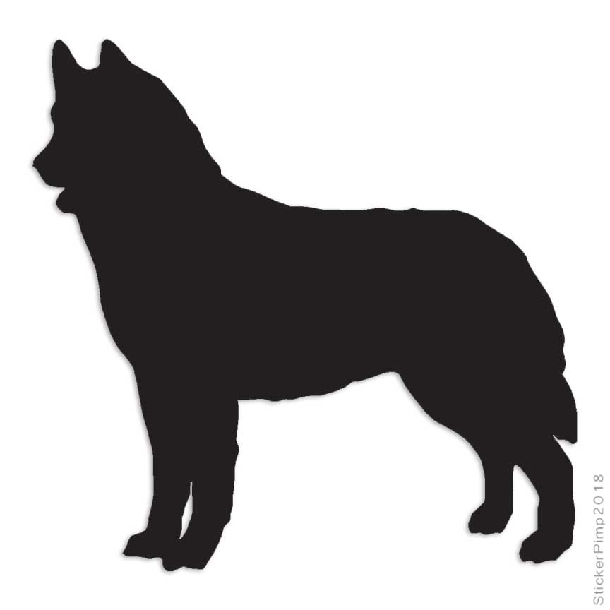 Siberian Husky Dog Breed, Vinyl Decal Sticker, Multiple Colors & Sizes #2011