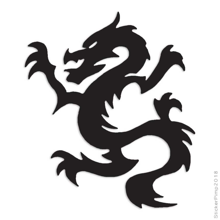 Chinese Dragon, Vinyl Decal Sticker, Multiple Colors & Sizes #233