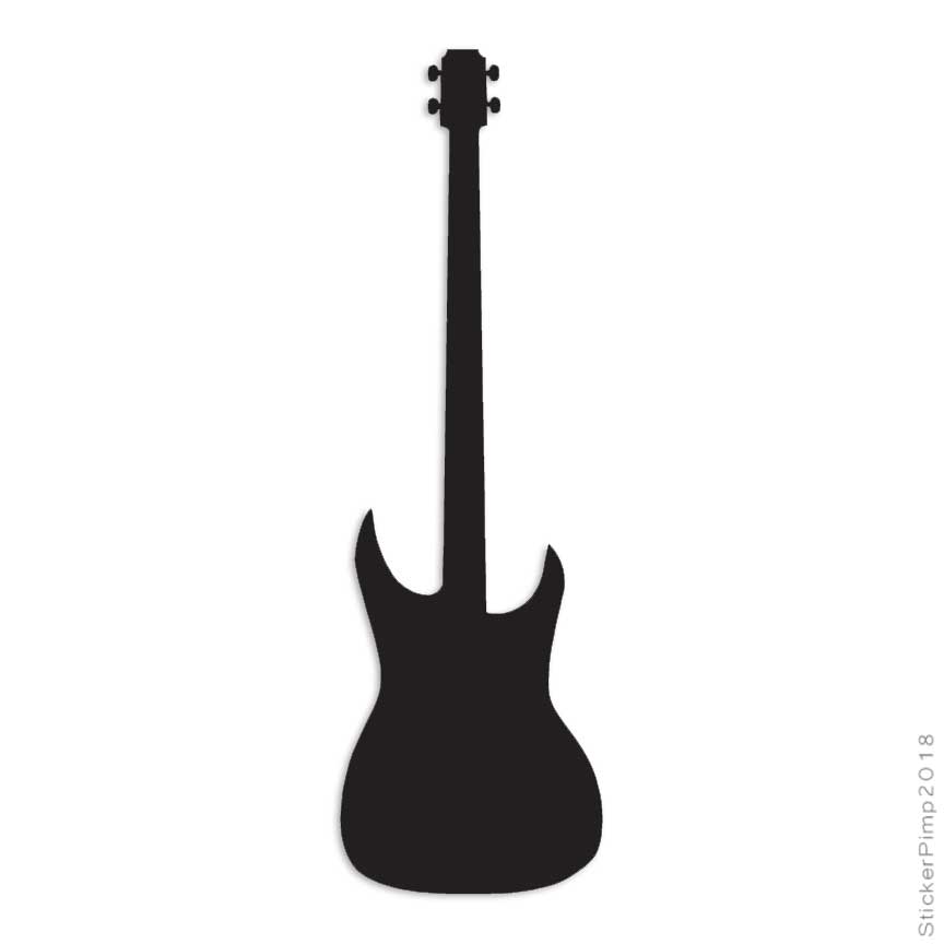 Bass Guitar Music, Vinyl Decal Sticker, Multiple Colors & Sizes #2348