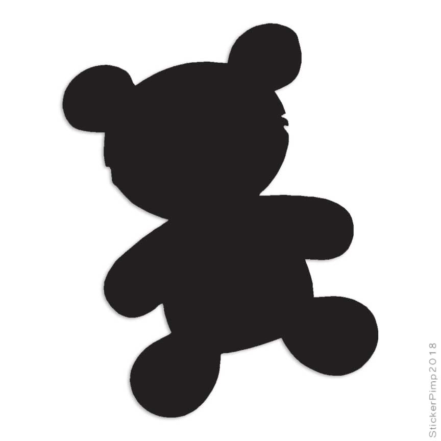 Teddy Bear Cute Toy, Vinyl Decal Sticker, Multiple Colors & Sizes #2350