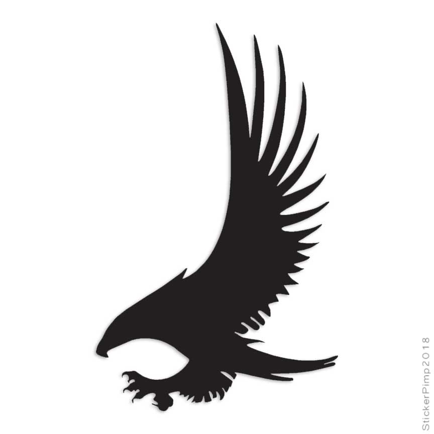 Eagle Bird of Prey, Vinyl Decal Sticker, Multiple Colors & Sizes #259