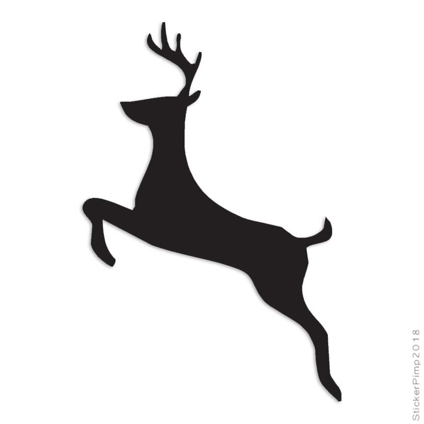 Antler Deer Elk, Vinyl Decal Sticker, Multiple Colors & Sizes #2817