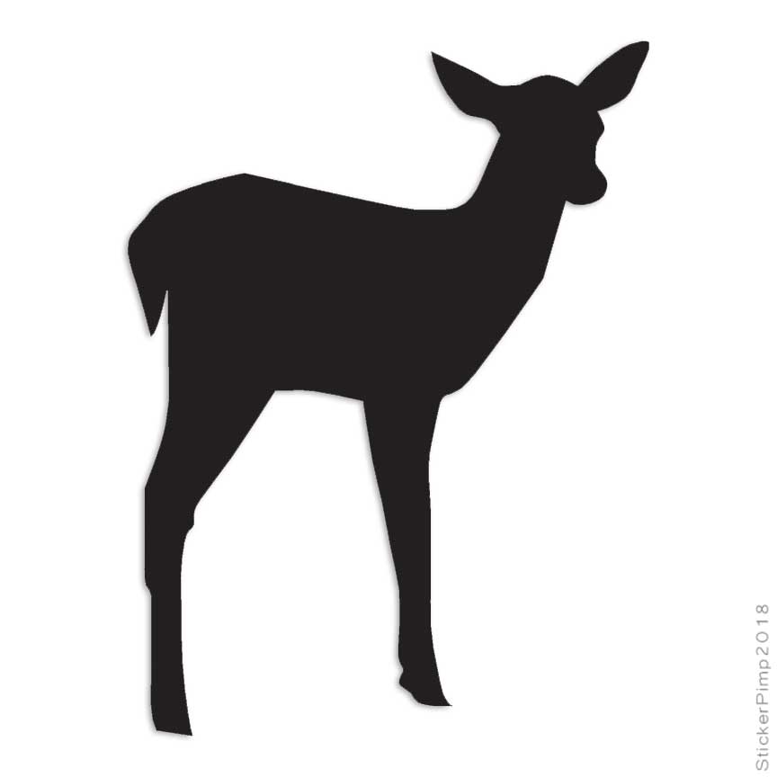Fawn Doe Deer, Vinyl Decal Sticker, Multiple Colors & Sizes #286
