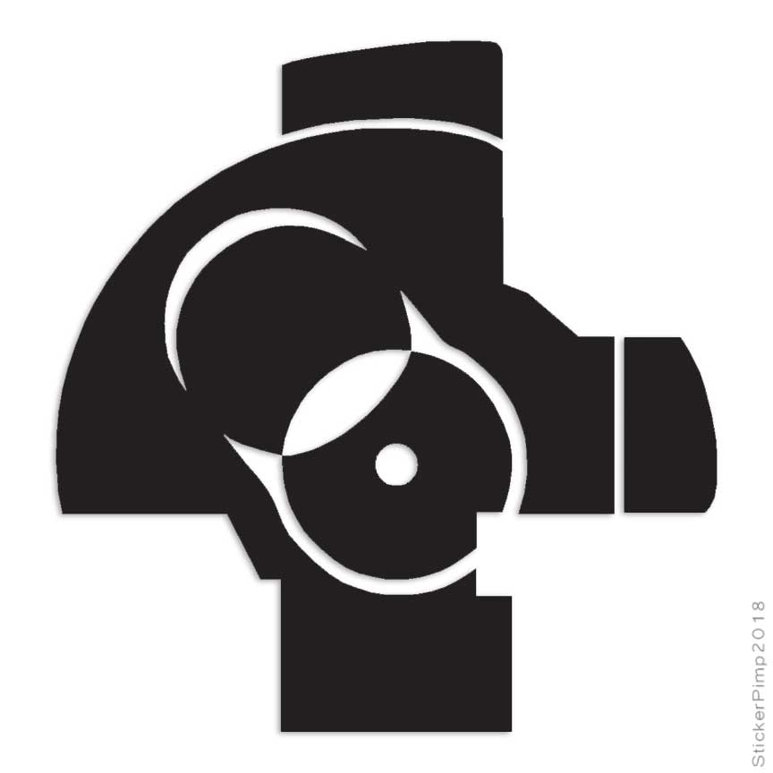 AK47 Boltface Rifle, Vinyl Decal Sticker, Multiple Colors & Sizes #2972