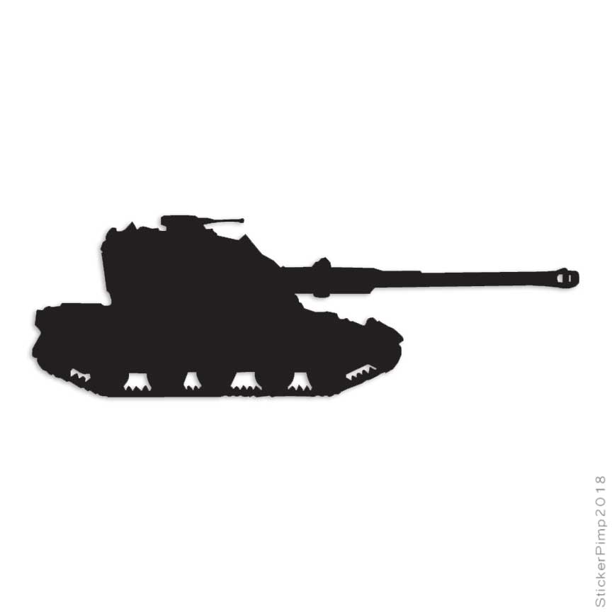 Tank Military Panther, Vinyl Decal Sticker, Multiple Colors & Sizes #3027