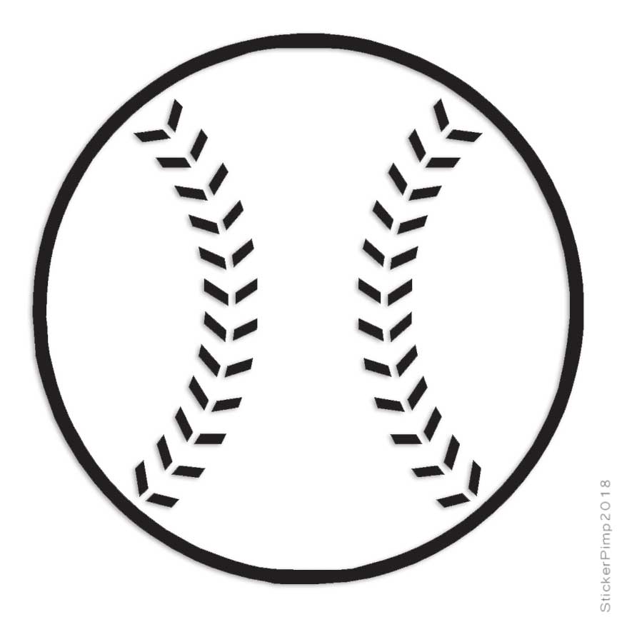 Baseball Sport, Vinyl Decal Sticker, Multiple Colors & Sizes #3142