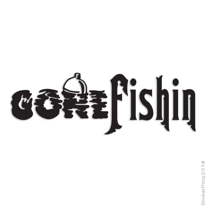 Gone Fishing, Vinyl Decal Sticker, Multiple Colors & Sizes #346