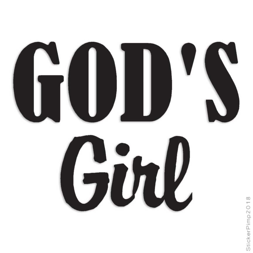 God's Girl Religion, Vinyl Decal Sticker, Multiple Colors & Sizes #3488