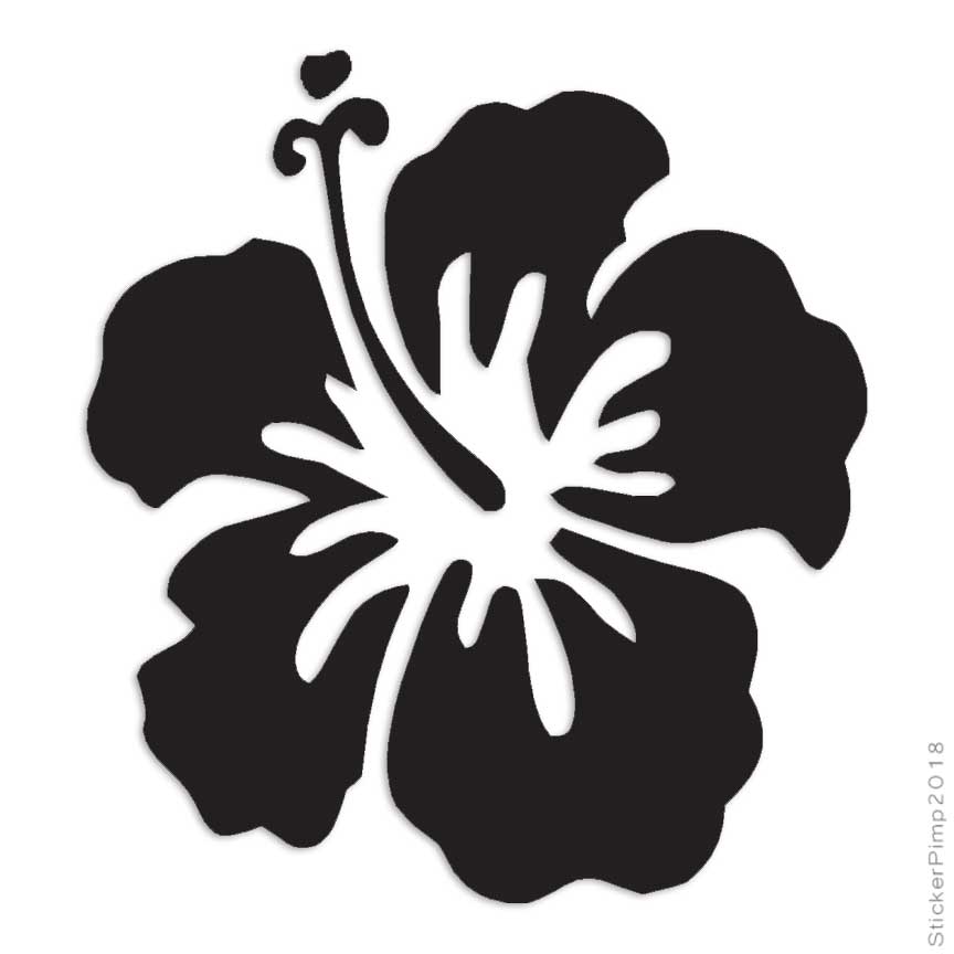 Hibiscus Sorrel, Vinyl Decal Sticker, Multiple Colors & Sizes #367