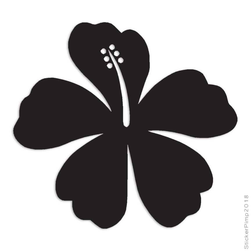 Sorrell Hibiscus, Vinyl Decal Sticker, Multiple Colors & Sizes #368