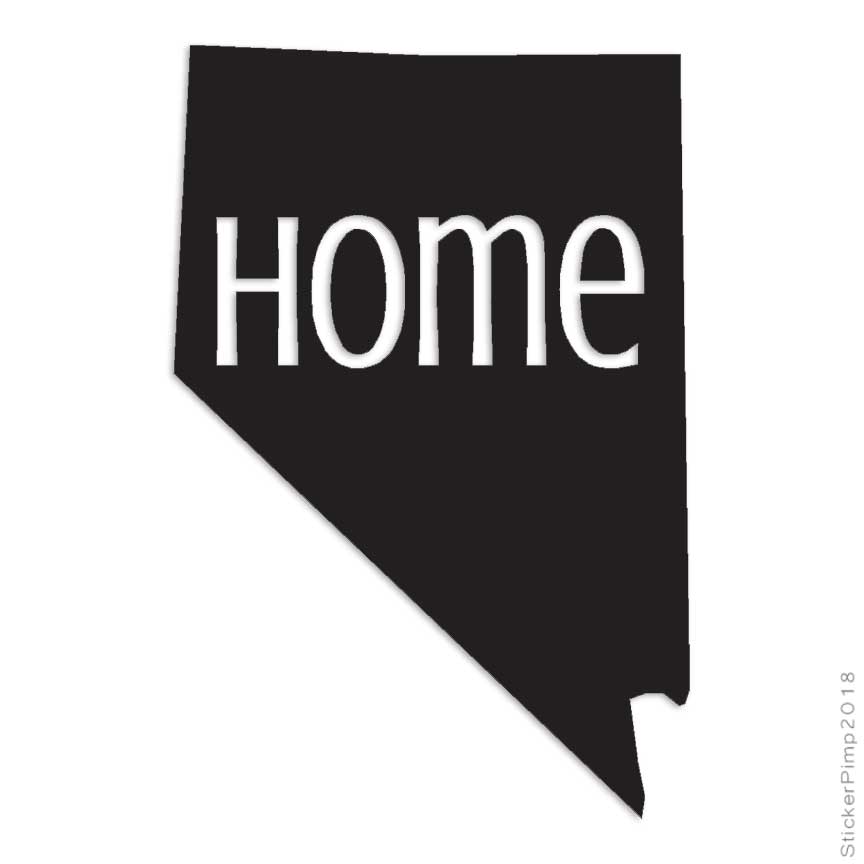 Nevada Home State, Vinyl Decal Sticker, Multiple Colors & Sizes #3830