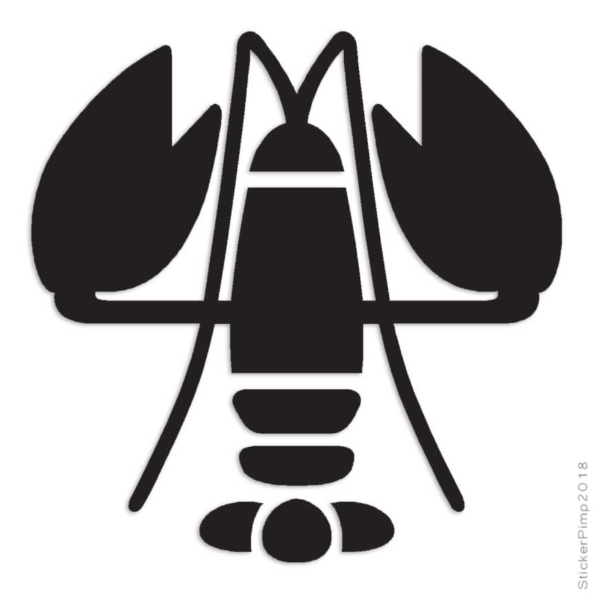 Lobster Seafood, Vinyl Decal Sticker, Multiple Colors & Sizes #436
