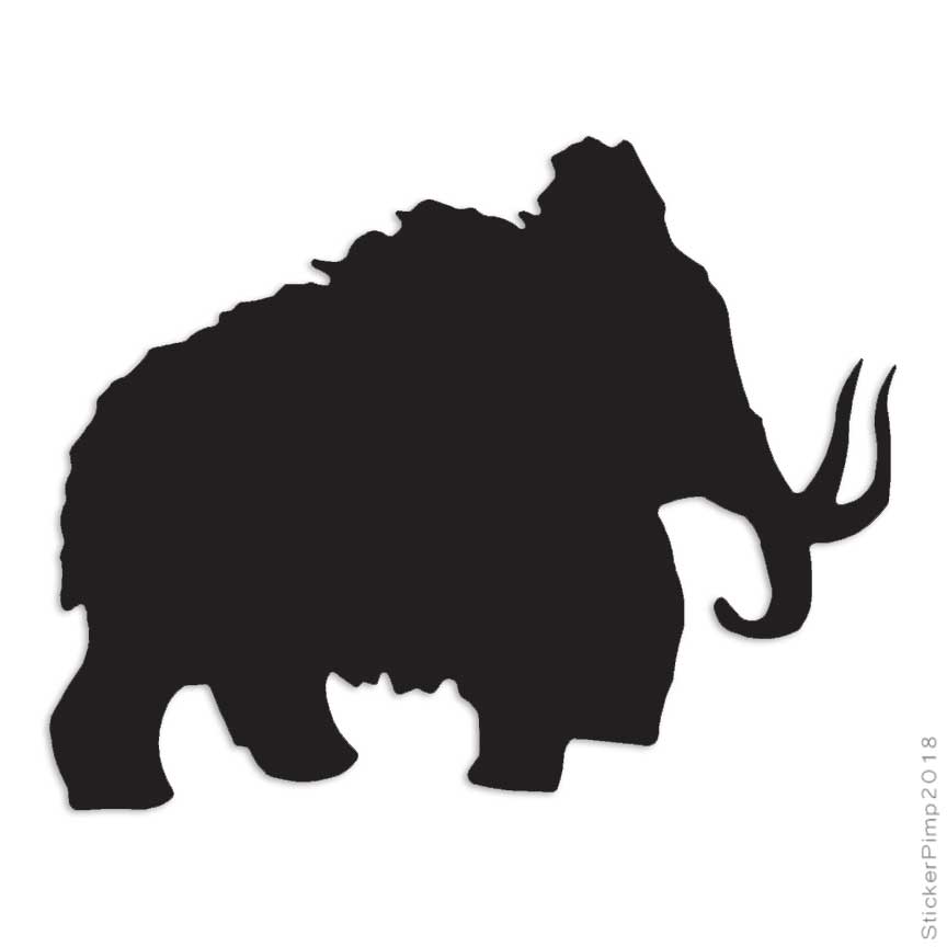 Mastodon Mammoth, Vinyl Decal Sticker, Multiple Colors & Sizes #446