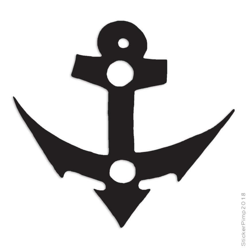 Tribal Anchor, Vinyl Decal Sticker, Multiple Colors & Sizes #48