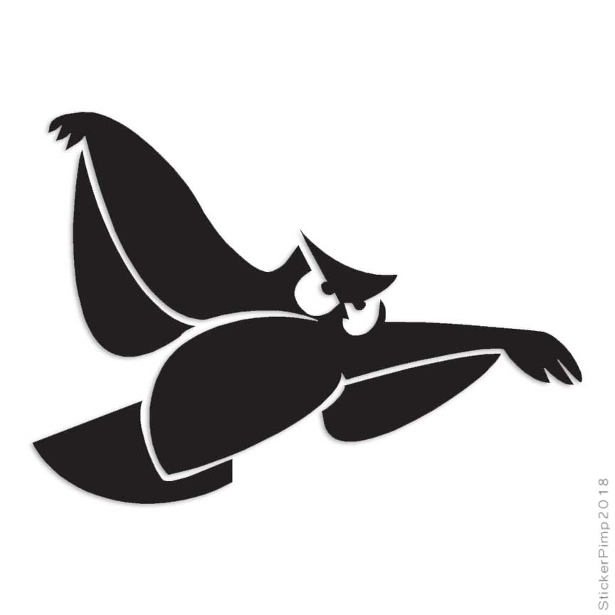 Tribal Barn Owl, Vinyl Decal Sticker, Multiple Colors & Sizes #496