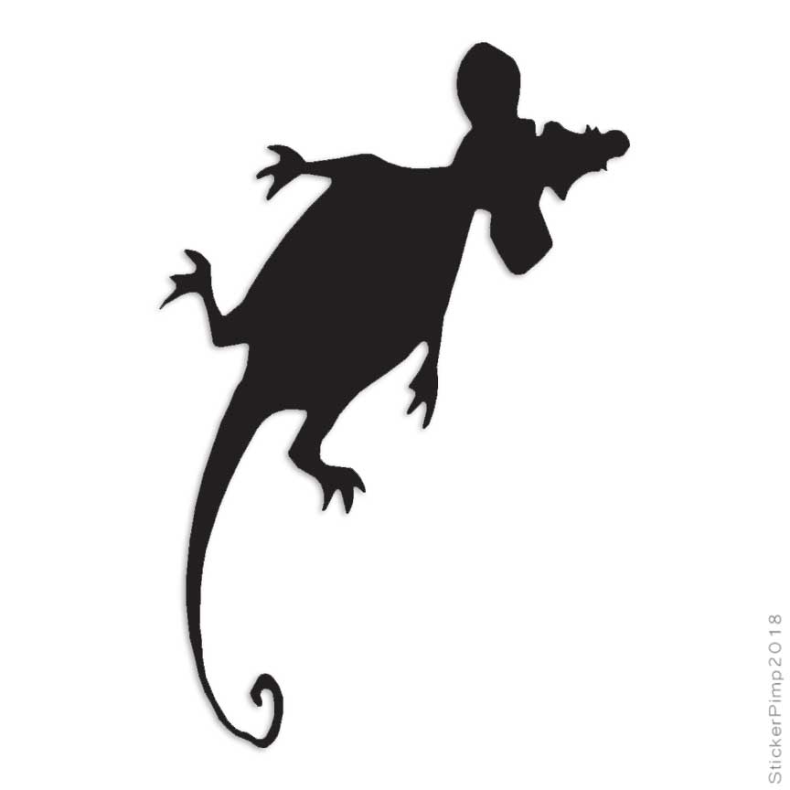 Squished Rat Mouse, Vinyl Decal Sticker, Multiple Colors & Sizes #563