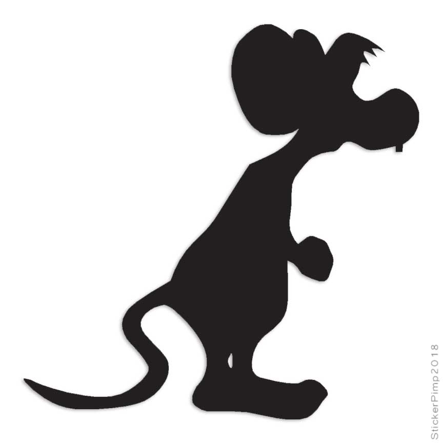 Rat Mouse Cute, Vinyl Decal Sticker, Multiple Colors & Sizes #564