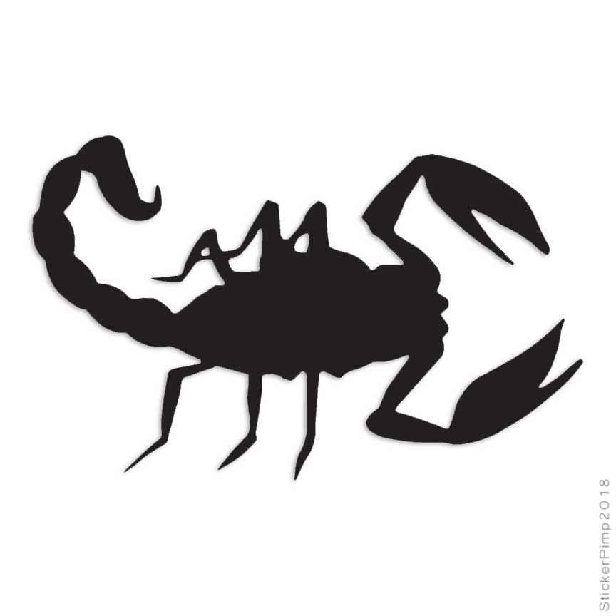 Scorpion Stinger, Vinyl Decal Sticker, Multiple Colors & Sizes #601