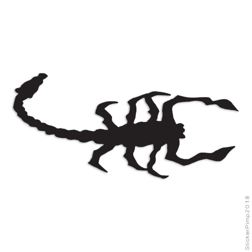 Scorpion Art, Vinyl Decal Sticker, Multiple Colors & Sizes #603