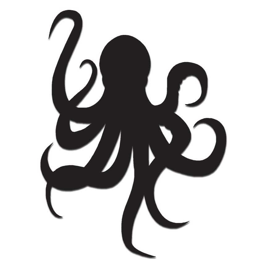 Octopus Vulgaris – Vinyl Decal Sticker – Multiple Colors & Sizes – #6032