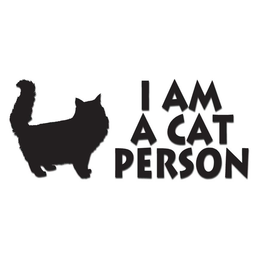 I Am A Cat Person, Vinyl Decal Sticker, Multiple Colors & Sizes #6121