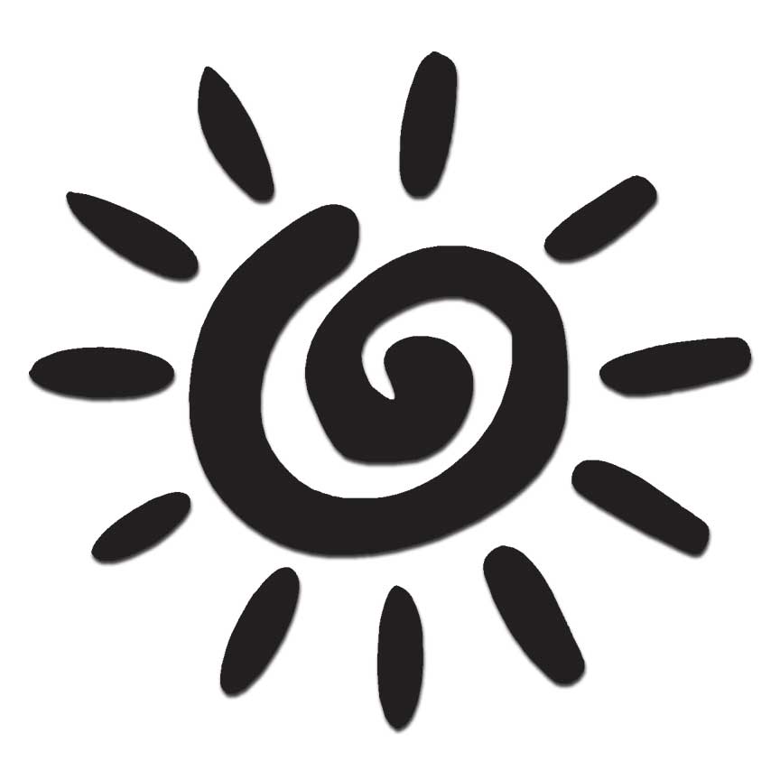 Sun, Vinyl Decal Sticker, Multiple Colors & Sizes #6146