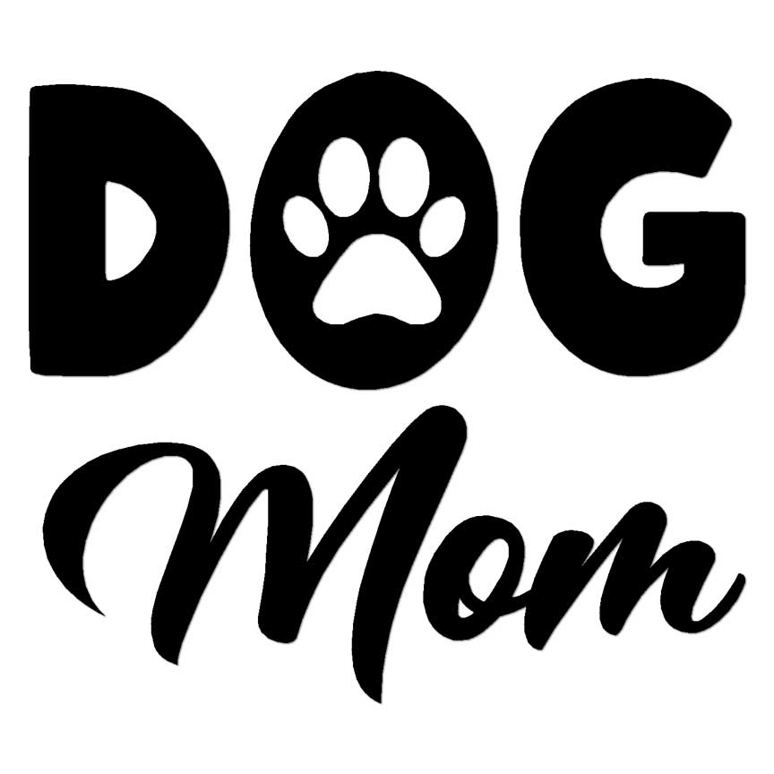 Dog Mom, Vinyl Decal Sticker, Multiple Colors & Sizes #6245
