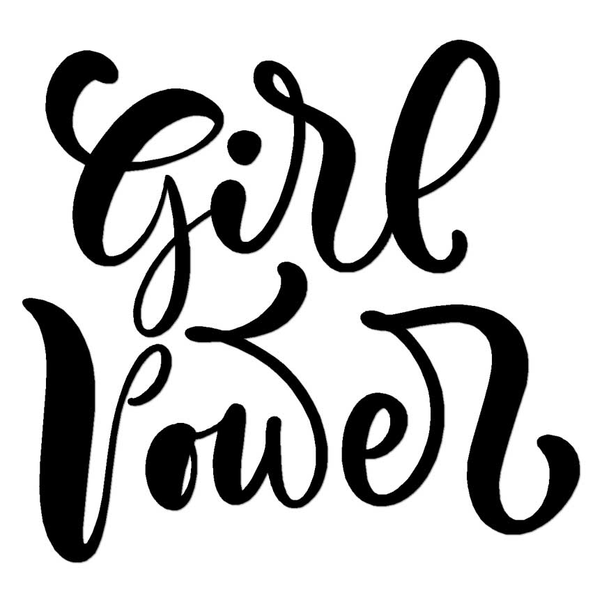 Girl Power, Vinyl Decal Sticker, Multiple Colors & Sizes #6302