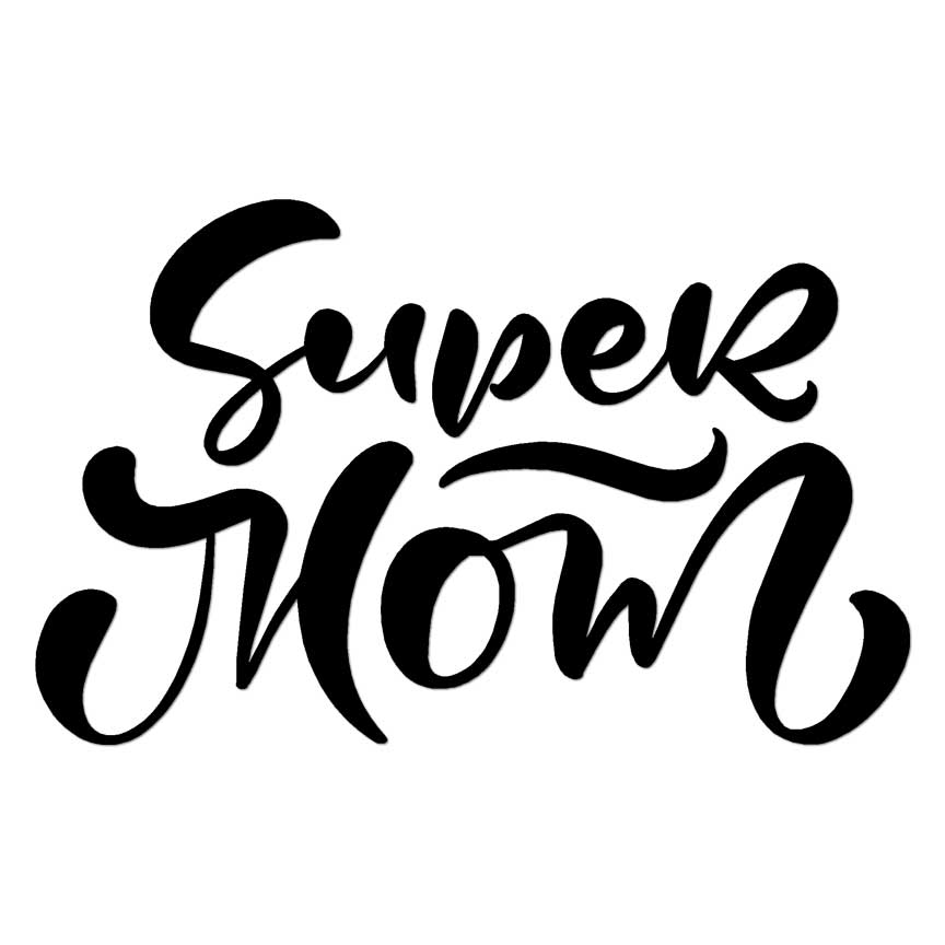 Supermom, Vinyl Decal Sticker, Multiple Colors & Sizes #6310