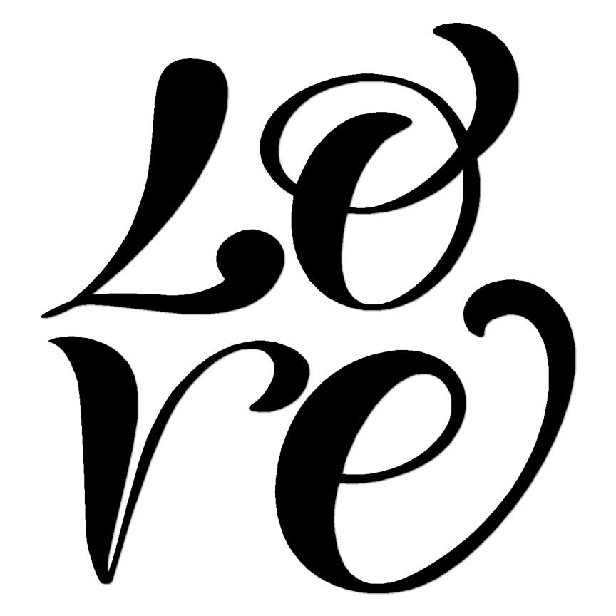Love, Vinyl Decal Sticker, Multiple Colors & Sizes #6312