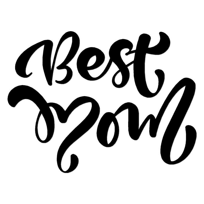 Best Mom, Vinyl Decal Sticker, Multiple Colors & Sizes #6316