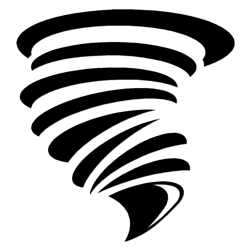 Storm Twister, Vinyl Decal Sticker, Multiple Colors & Sizes #6366