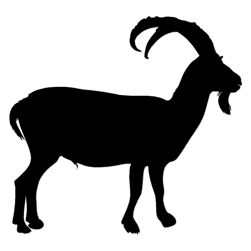Goat, Vinyl Decal Sticker, Multiple Colors & Sizes #6424