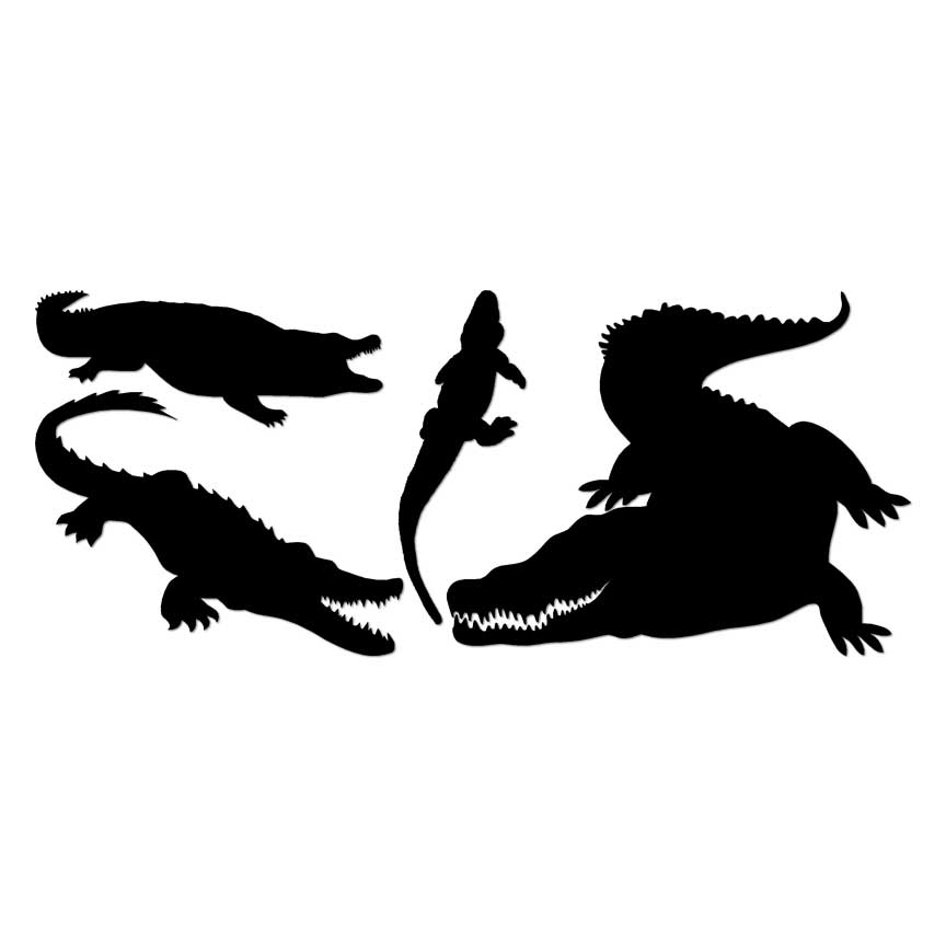 Alligator Gator Croc, Vinyl Decal Sticker, Multiple Colors & Sizes #6435