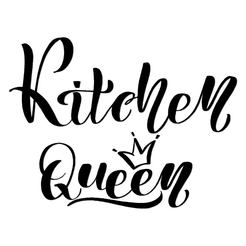 Kitchen Queen, Vinyl Decal Sticker, Multiple Colors & Sizes #6492