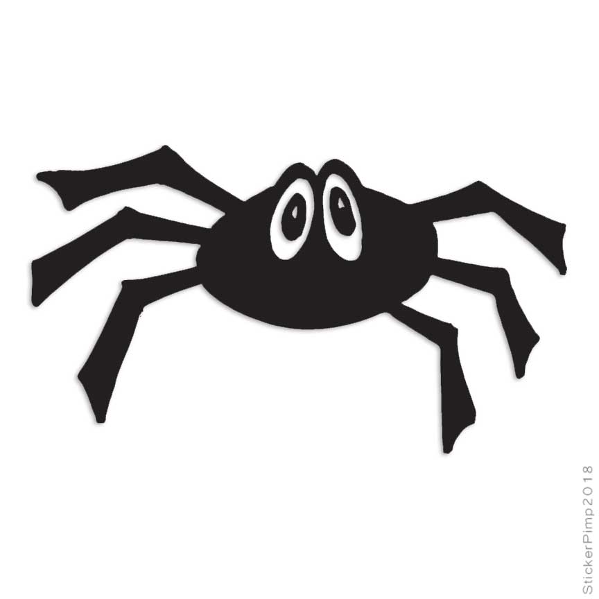 Cute Spider, Vinyl Decal Sticker, Multiple Colors & Sizes #654
